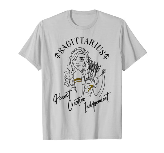 Sagittarius Woman Zodiac Gift for Sagittarius Traits T-Shirt