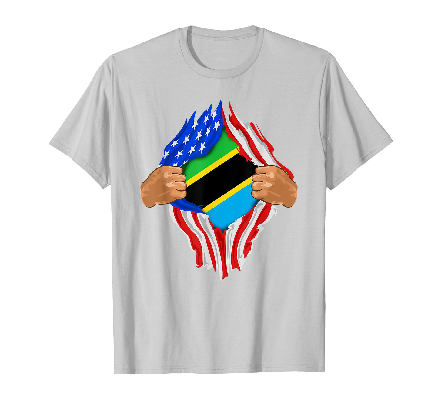 Tanzanian Blood Inside Me T-Shirt | Tanzania Flag Gift T-Shirt
