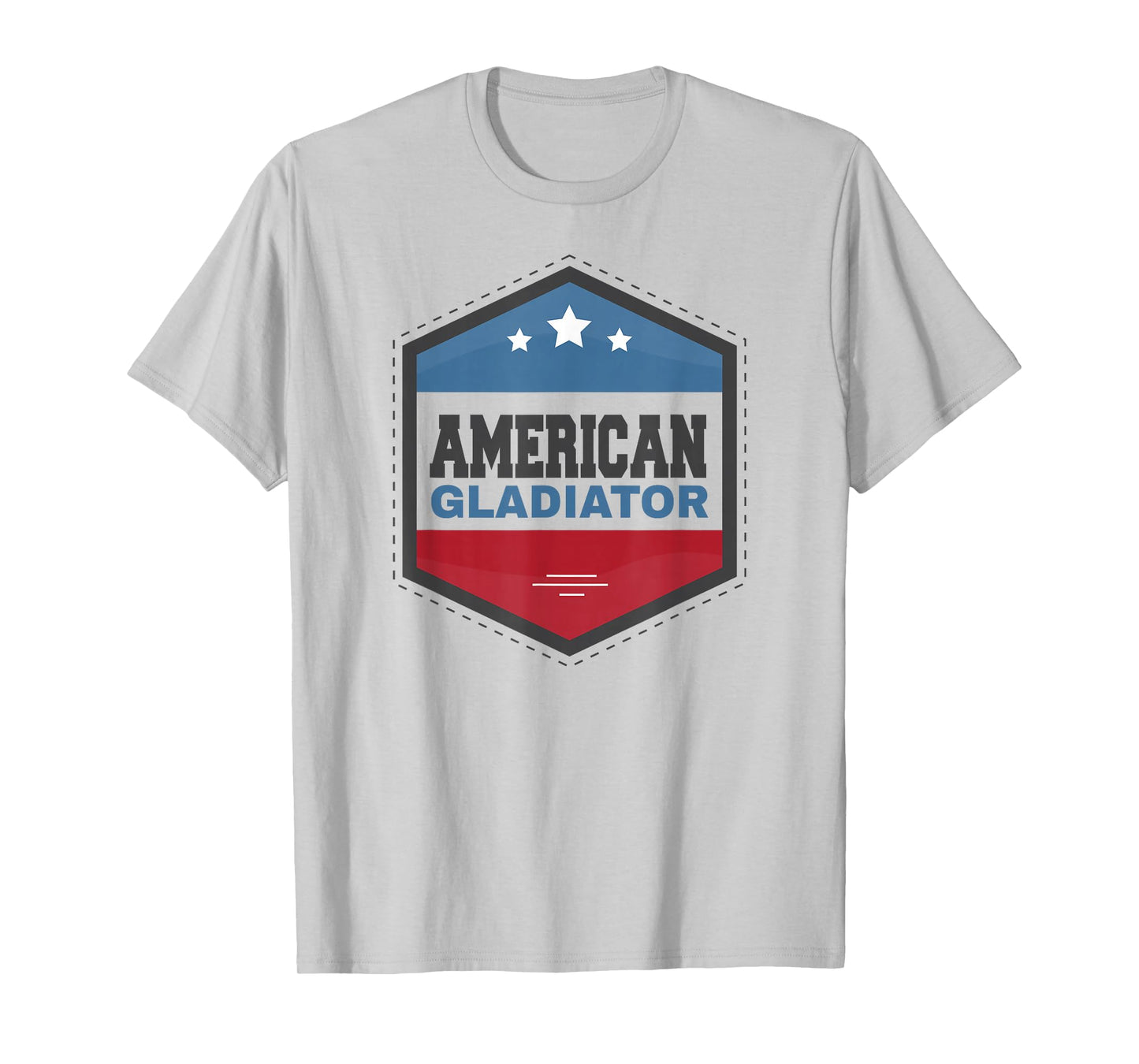 American Gladiator USA Flag Gym Sports Quote Humor T-Shirt