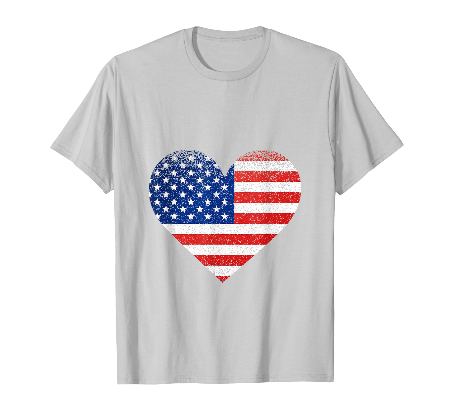 American Flag Heart 4th Of July Fourth 4th of July American T-Shirt for Women Kids Men