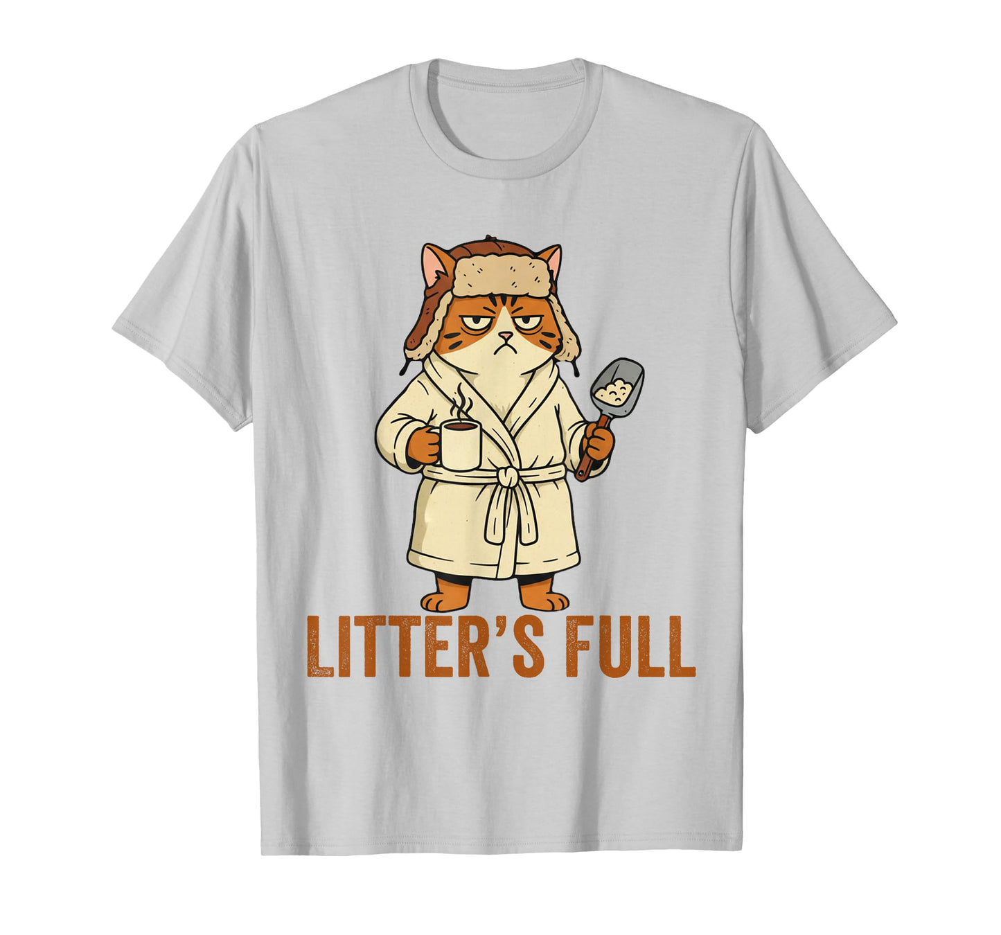 Litter’s Full Funny Cat Lovers Christmas Xmas T-Shirt
