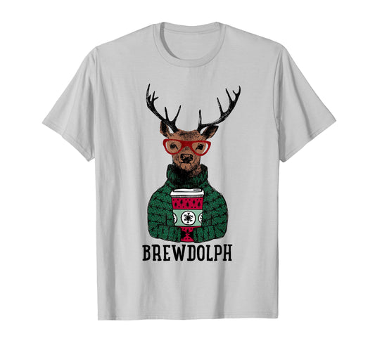 Christmas Coffee, Brewdolph, Christmas Holiday Party T-Shirt