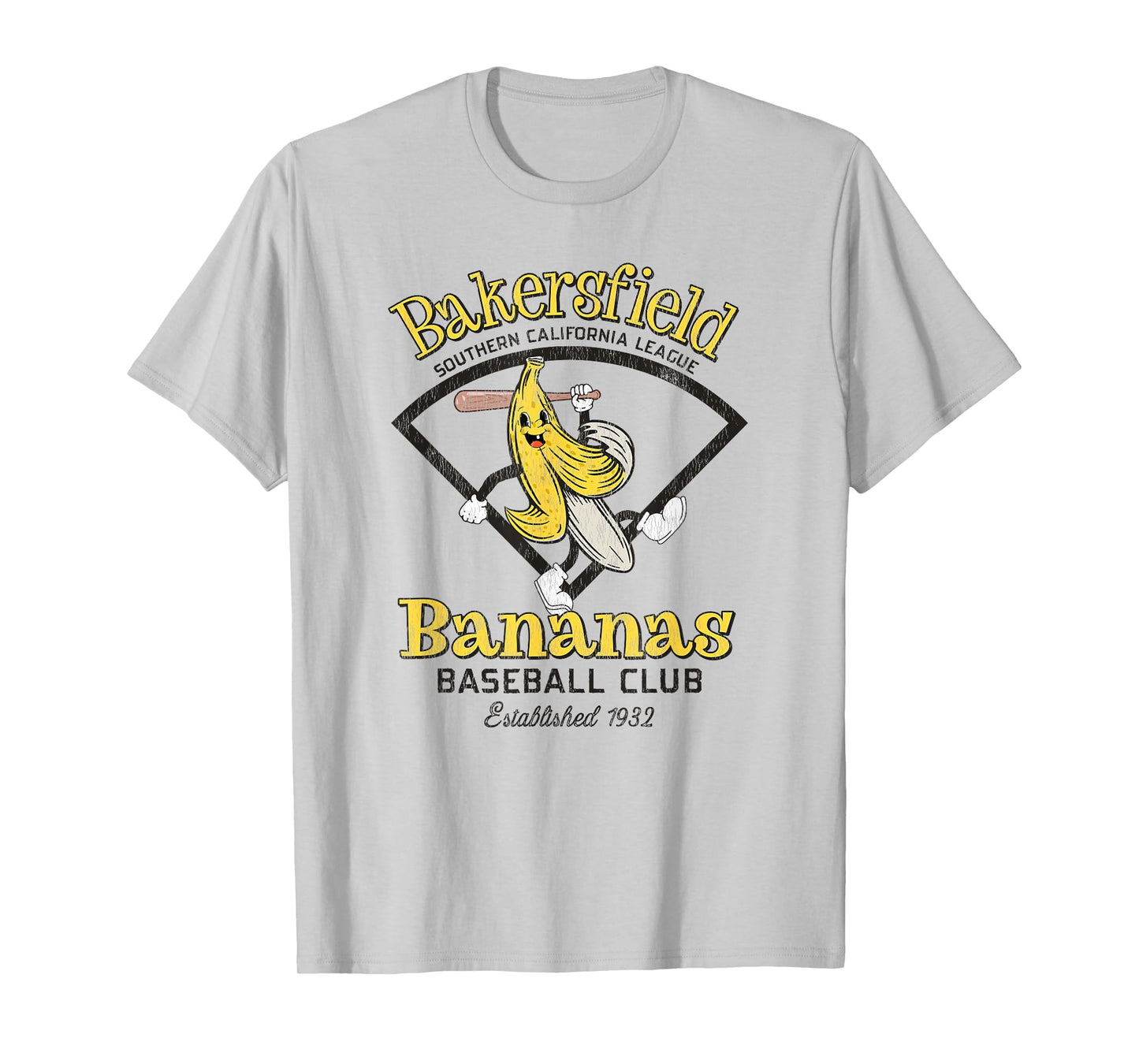 Bakersfield Bananas Minor League Retro Baseball Team T-Shirt