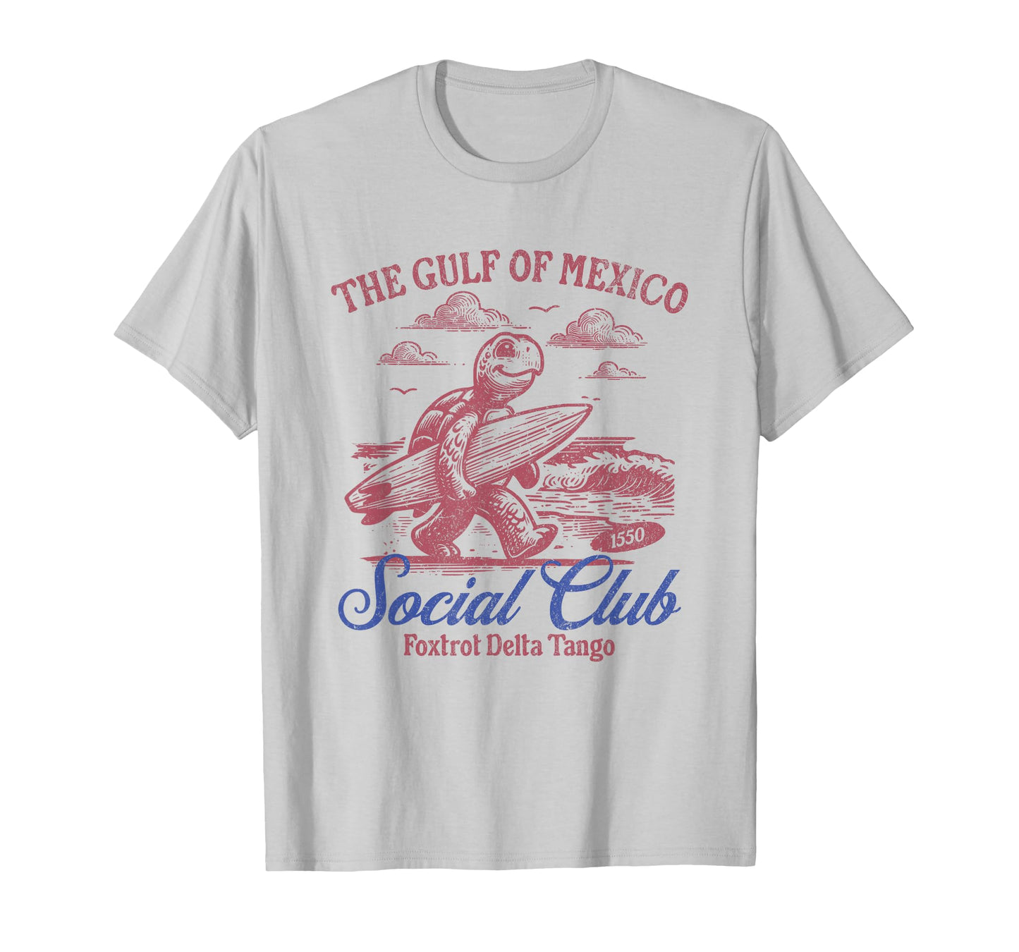 Turtle Gulf of Mexico Social Club 1550 Foxtrot Delta Tango T-Shirt