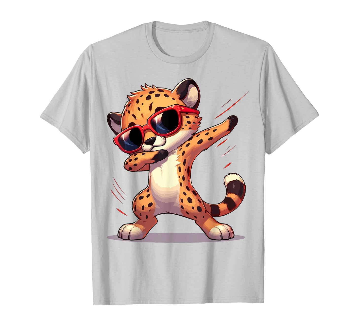 Dabbing Cheetah Sunglasses Cheetah Animal T-Shirt