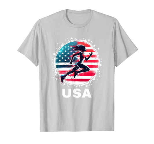Track and Field USA Women Track and Field TShirt USA Team T-Shirt