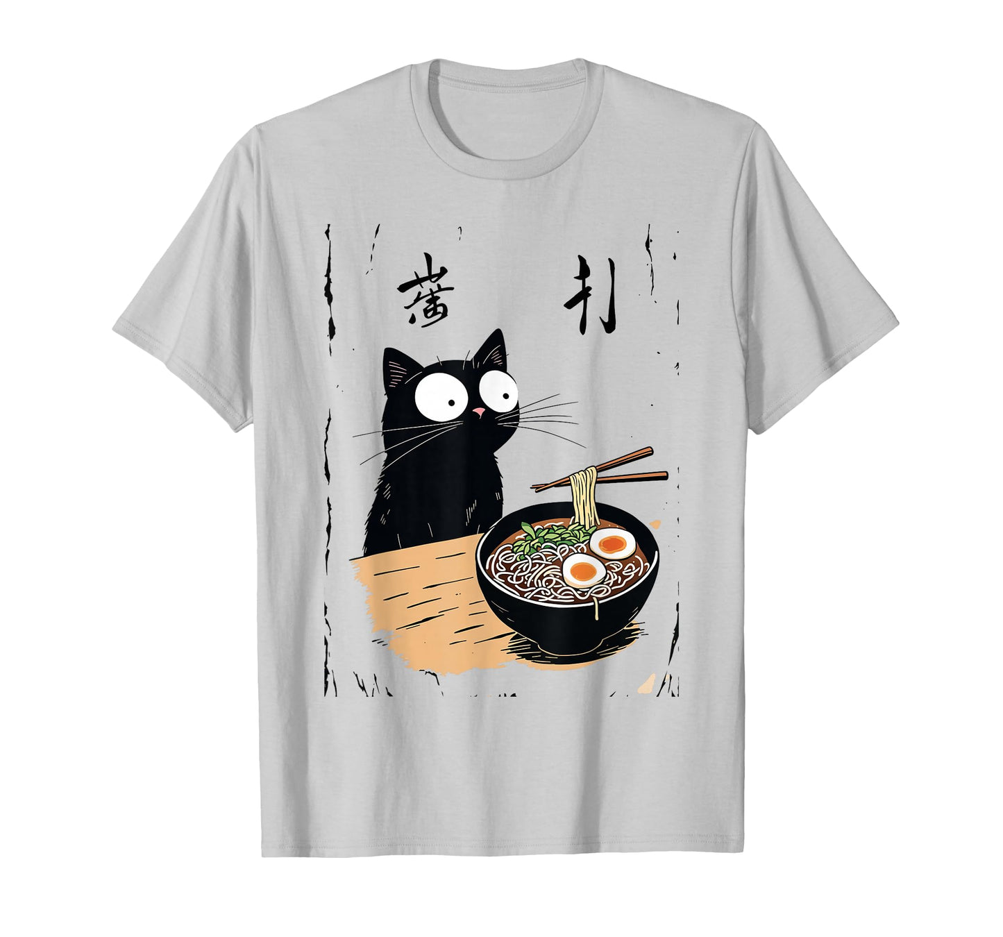 Kawaii Ramen Cat Cute Japanese Food for Anime, Noodle Lovers T-Shirt
