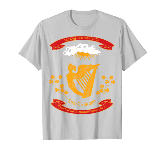 1987 Designs Civil War Era 1st Irish Brigade Flag T-Shirt