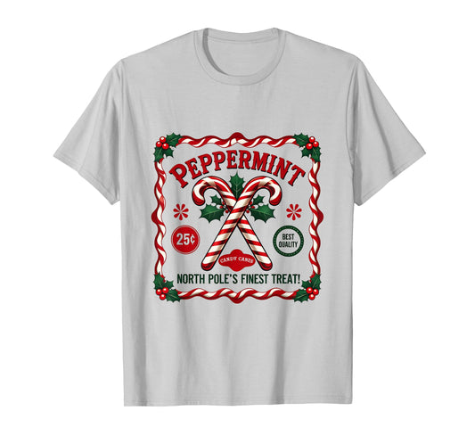 Christmas Old Fashioned Vintage North Pole Candy Company T-Shirt
