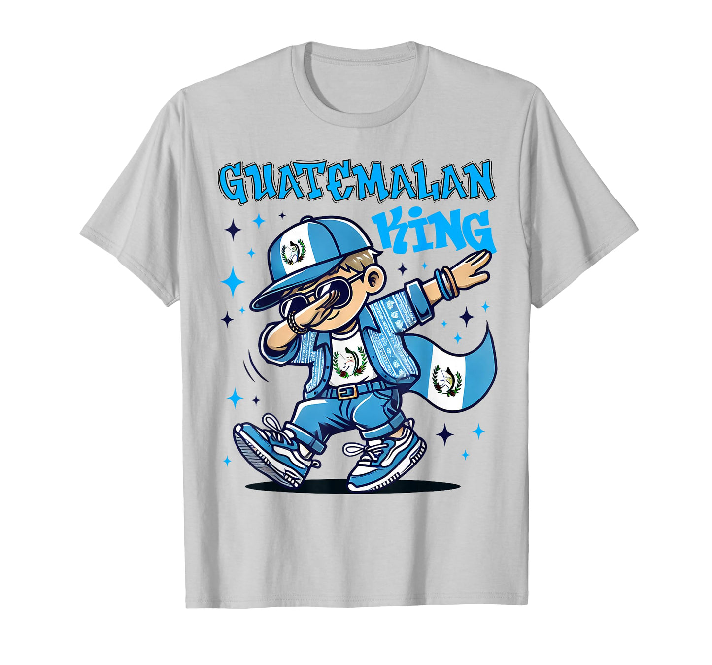 Guatemalan King dabbing Guatemala Flag Pride for Kids T-Shirt