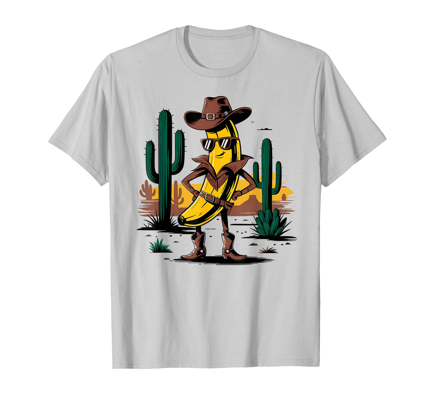 Funny Banana Cowboy Cowgirl Desert Country Life Western T-Shirt