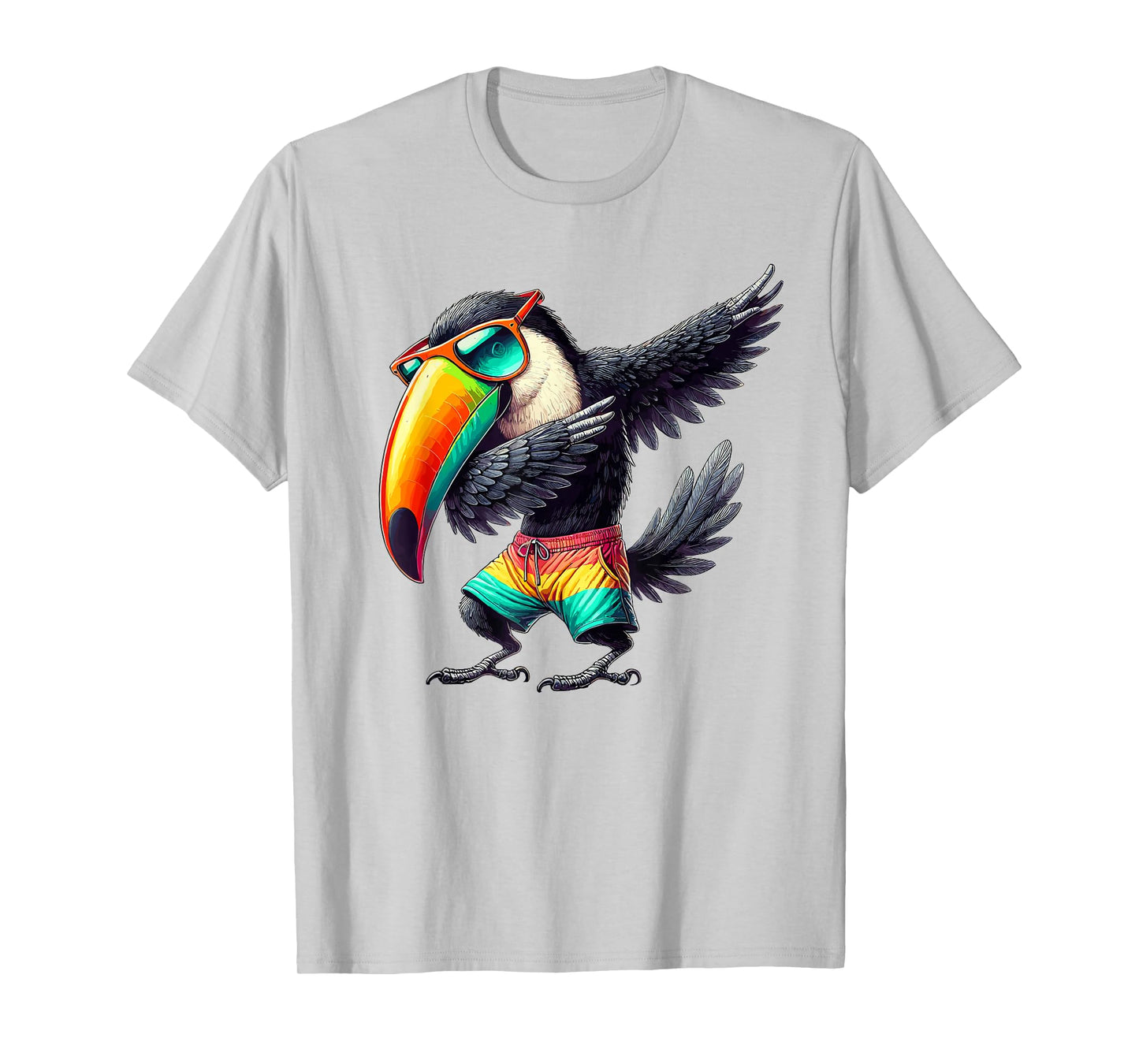 Toucan Dabbing, Swimming Pool, Beach Vacation, Tropical Bird T-Shirt