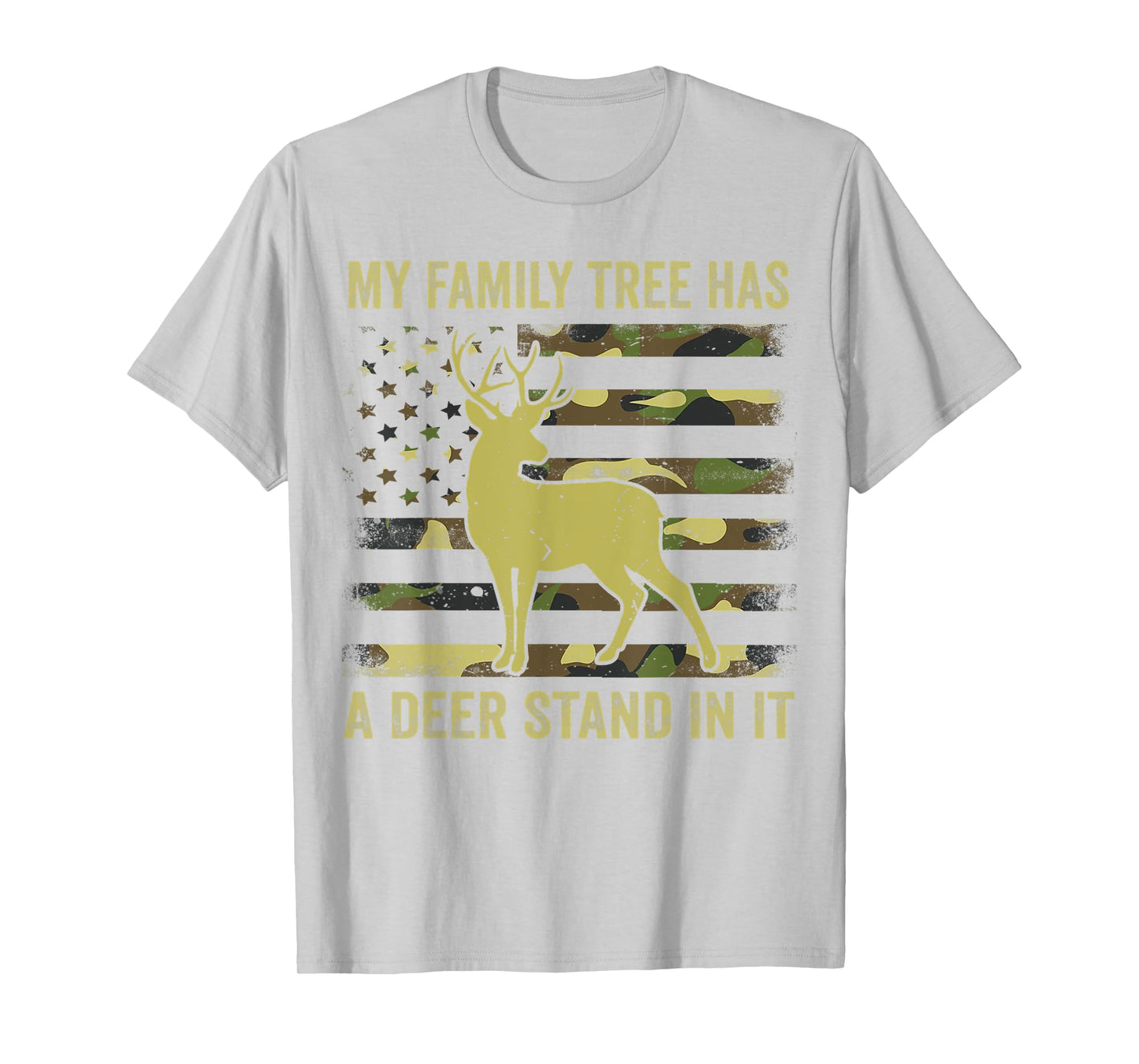 Hunting-Shirt My Family Tree Has Deer Stand In It Funny Camo T-Shirt