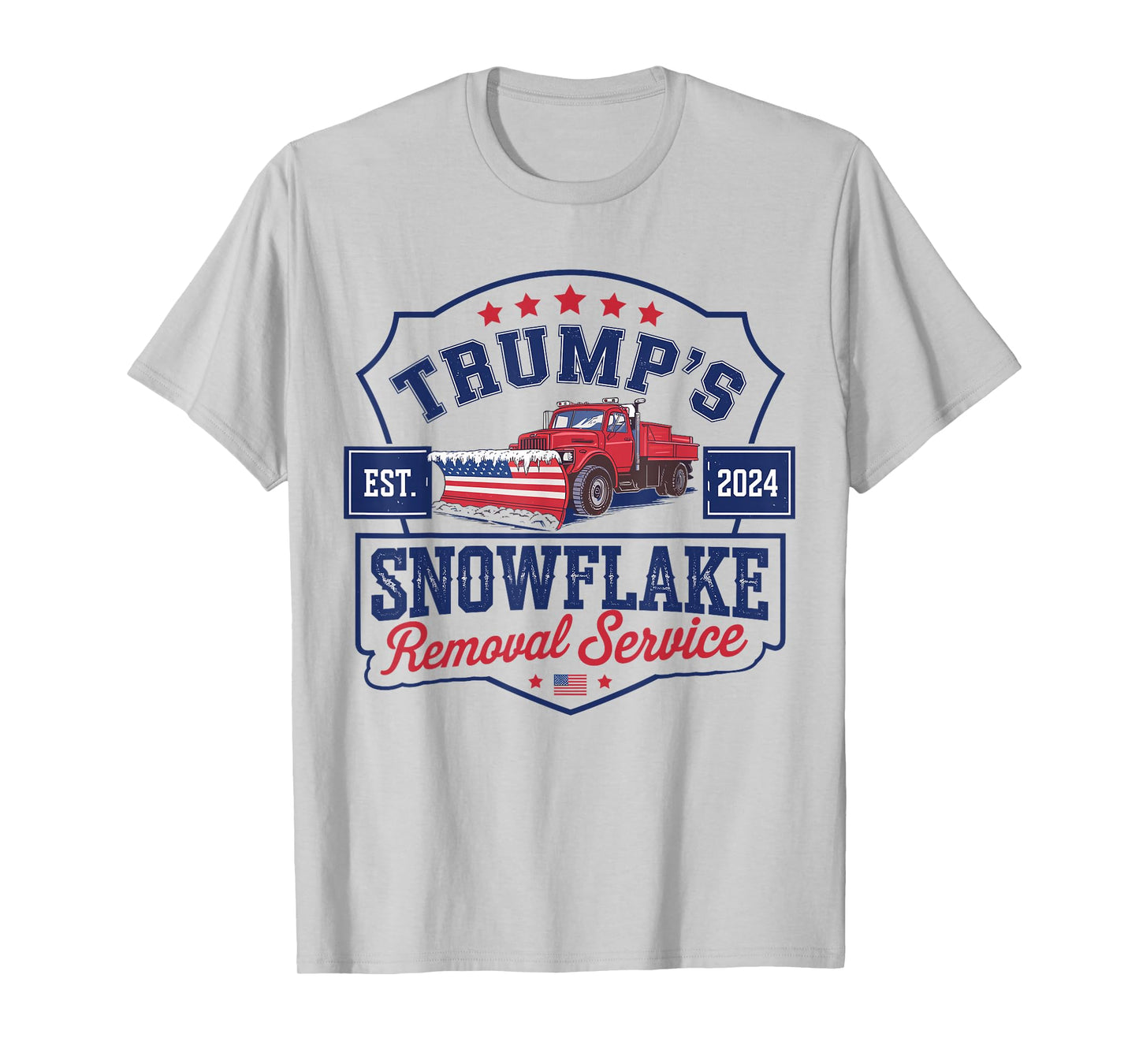 Trump's Snowflake Removal Service Funny Trump President 2024 T-Shirt