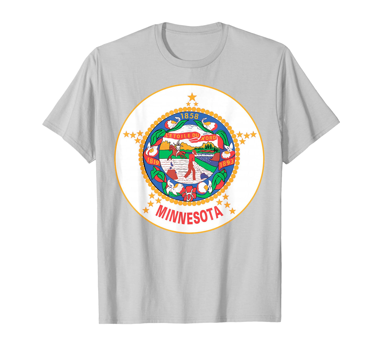 Minnesota MN State Flag USA T Shirt T-Shirt