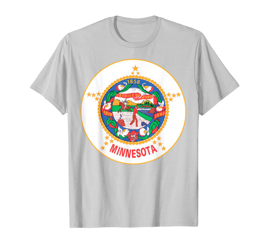 Minnesota MN State Flag USA T Shirt T-Shirt