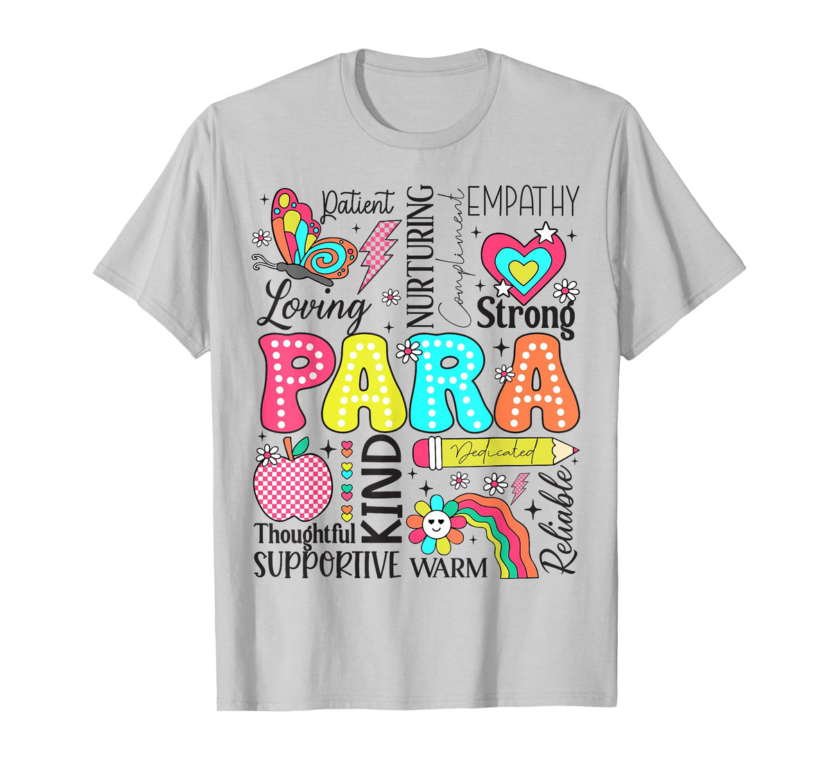 Para Paraprofessional Paraeducator Teacher Back To School T-Shirt