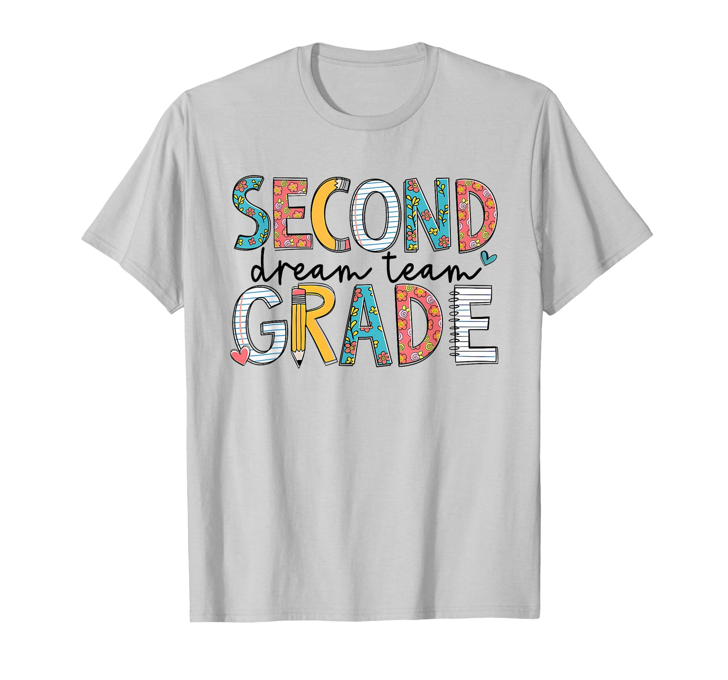 2nd Grade Dream Team Retro Back To School Teacher Student T-Shirt