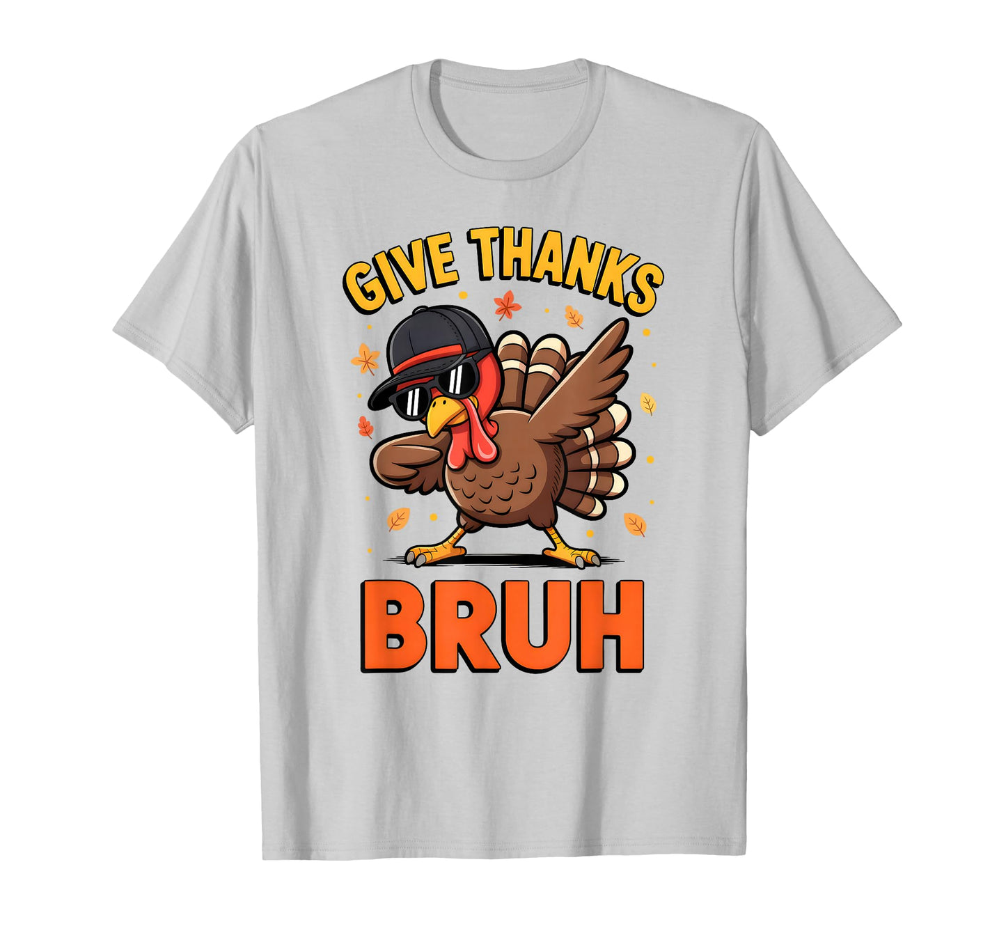 Bruh Thanksgiving Turkey Pilgrim Costume for Boys Teens Kids T-Shirt