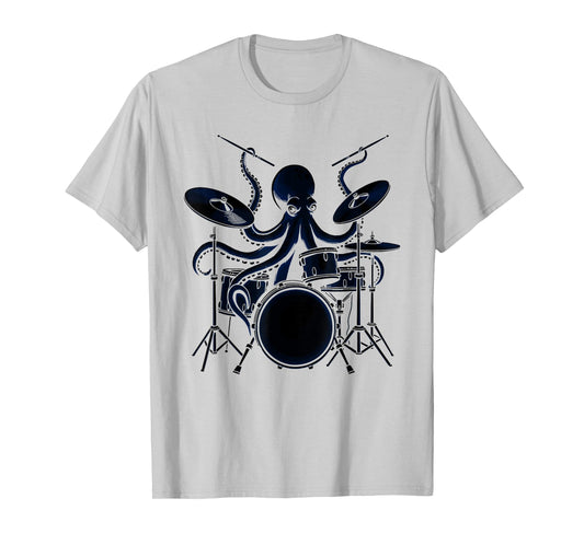 Octopus playing drums drummer octopus T-Shirt