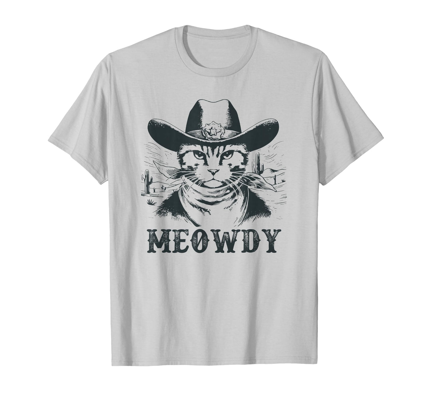 Meowdy - Mashup Between Meow and Howdy - Funny Cat Meme T-Shirt