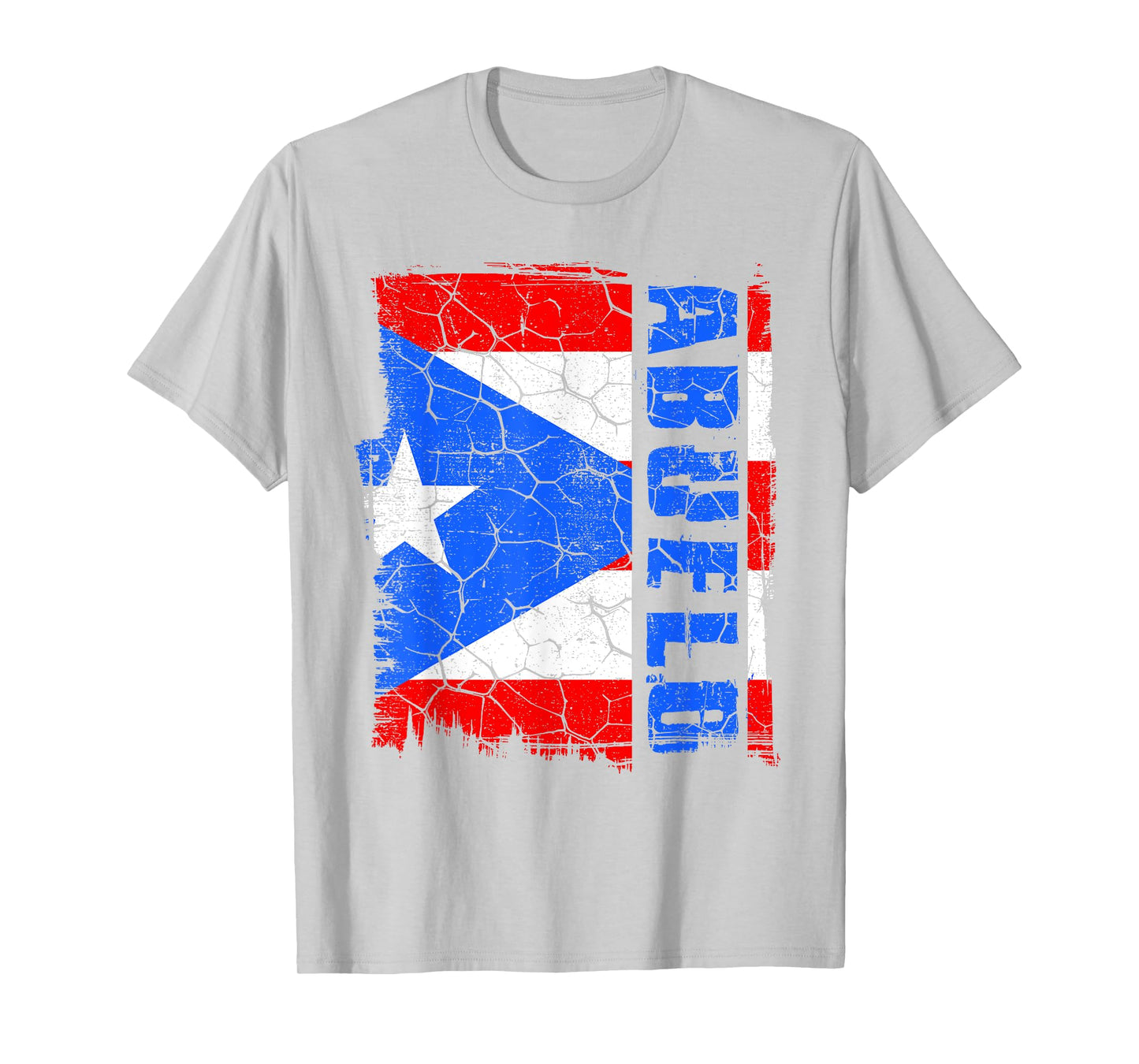 Puerto Rican Flag Abuelo Fathers Day Rico Papi Dad Grandpa T-Shirt