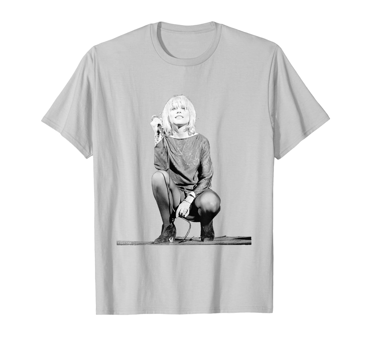 Blondie Singer Debbie Harry On Stage By Virginia Turbett T-Shirt