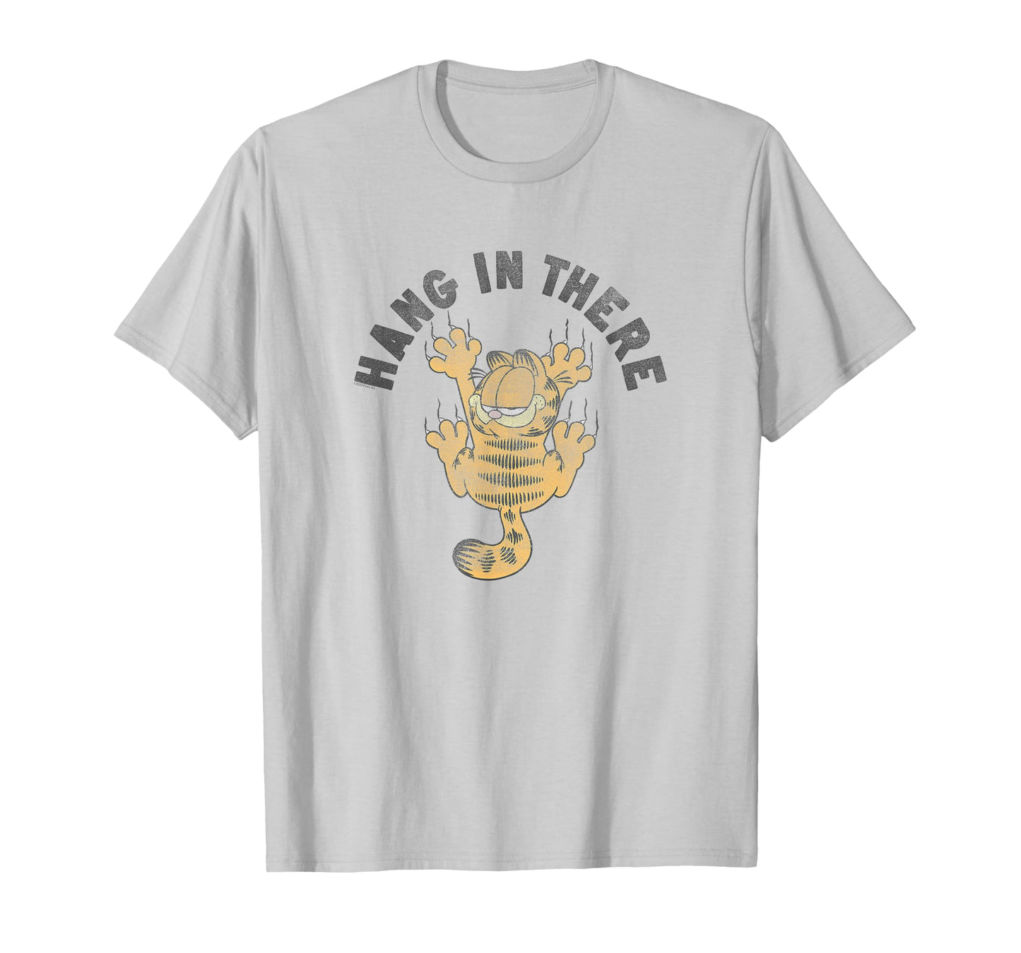 Garfield Hang in There Claw Marks Cartoon Cat T-Shirt