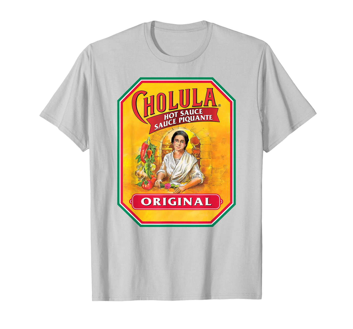 Cholula Hot Sauce Bottle Lable Casual Costume Foodies T-Shirt