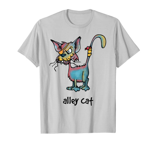 Alley cat cartoon - for cat lovers with a sense of humor T-Shirt