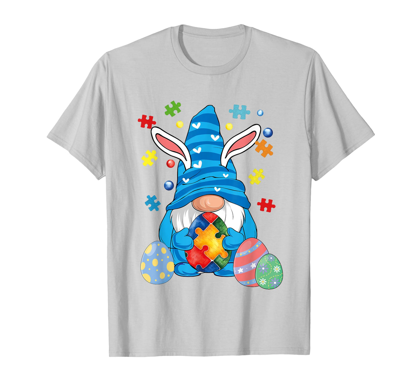 Autism Easter Gnome Autism Awareness Easter Day Gnomes Egg T-Shirt