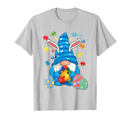Autism Easter Gnome Autism Awareness Easter Day Gnomes Egg T-Shirt