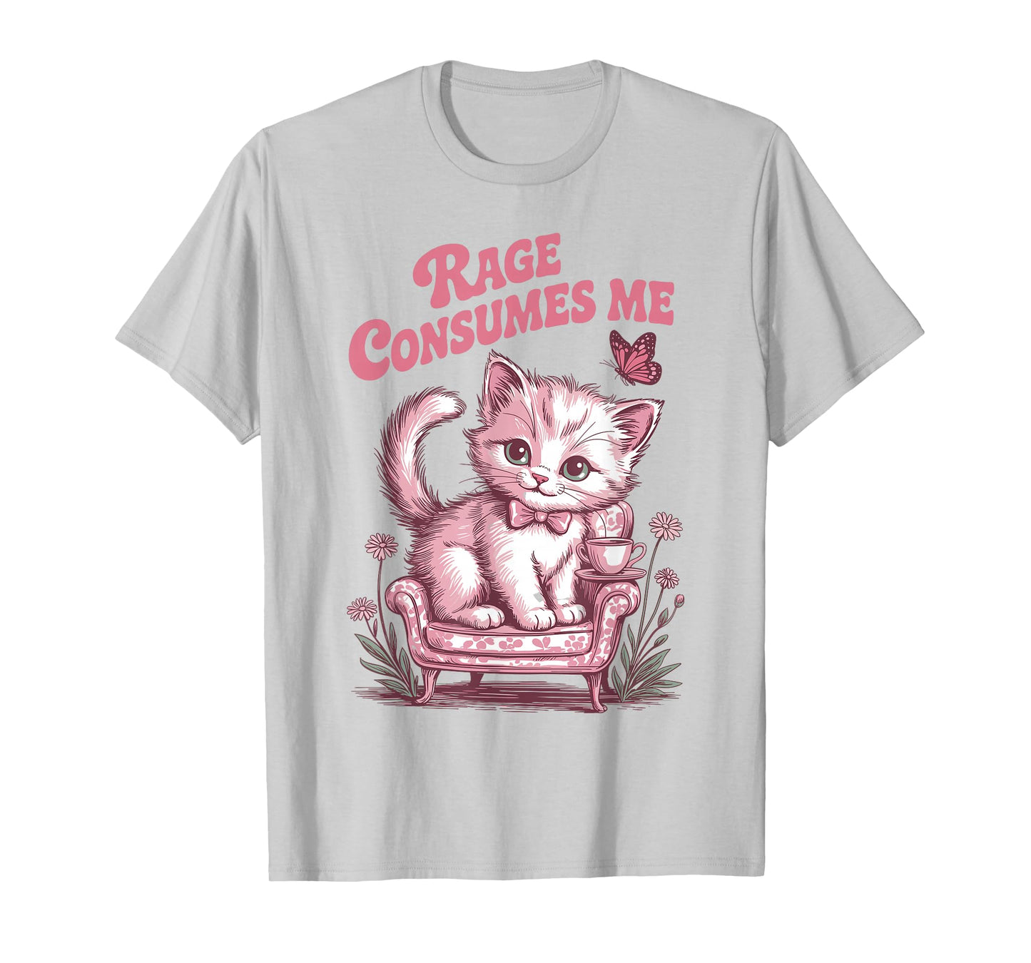 Rage Consumes Me Funny Cat Meme T-Shirt