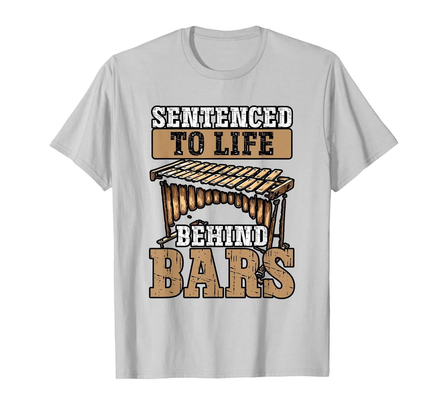 Marimbist Life behind Bars Orchestra Marching Band Marimba T-Shirt
