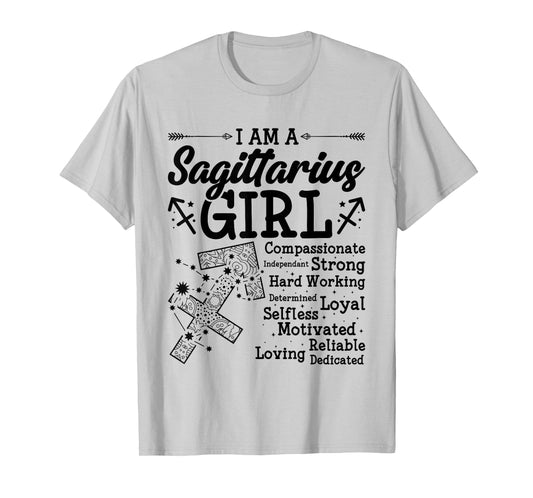 Sagittarius Girl Zodiac Sign Women Sagittarius T-Shirt
