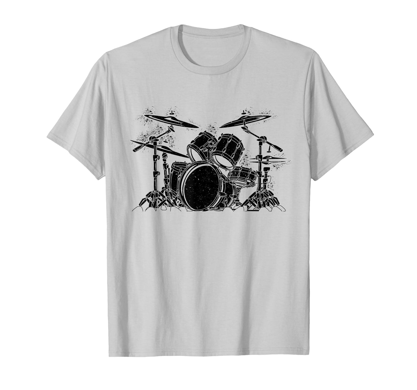 Drummer Retro Vintage Drum Set Drumset Drummers Men Drumming T-Shirt