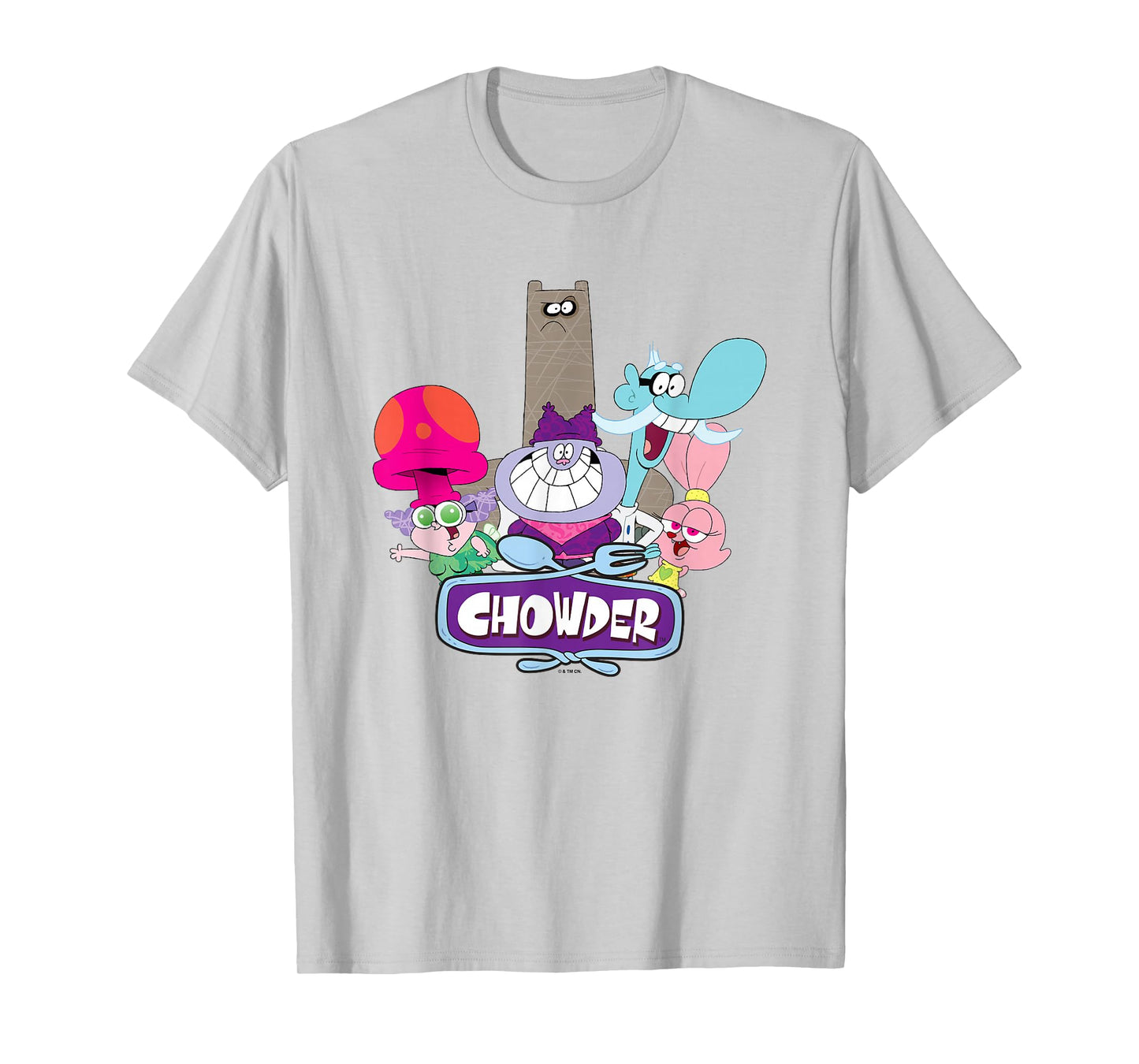Chowder Main Characters Group Shot Logo T-Shirt
