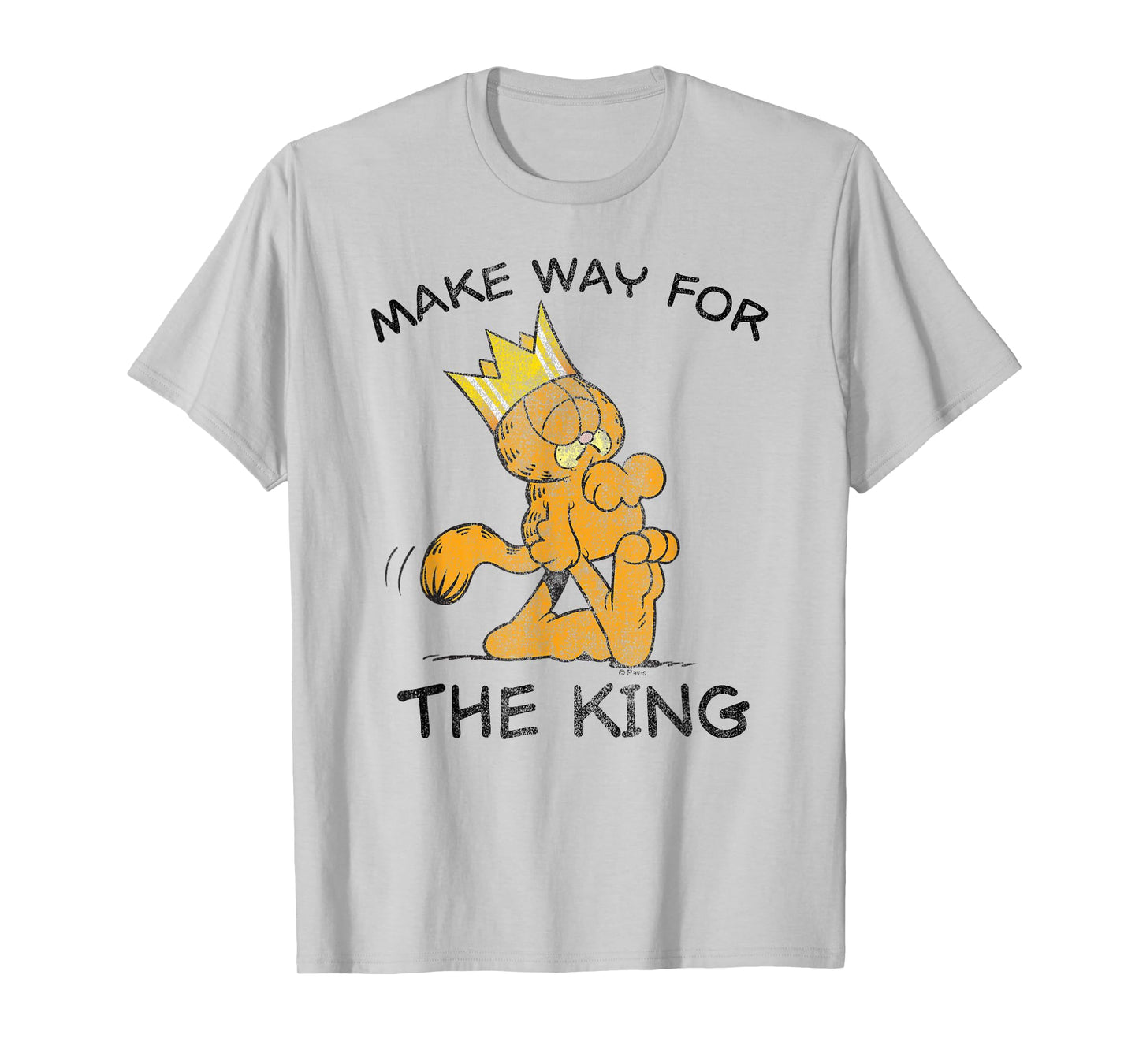 Garfield Make Way for The King Cartoon Cat T-Shirt