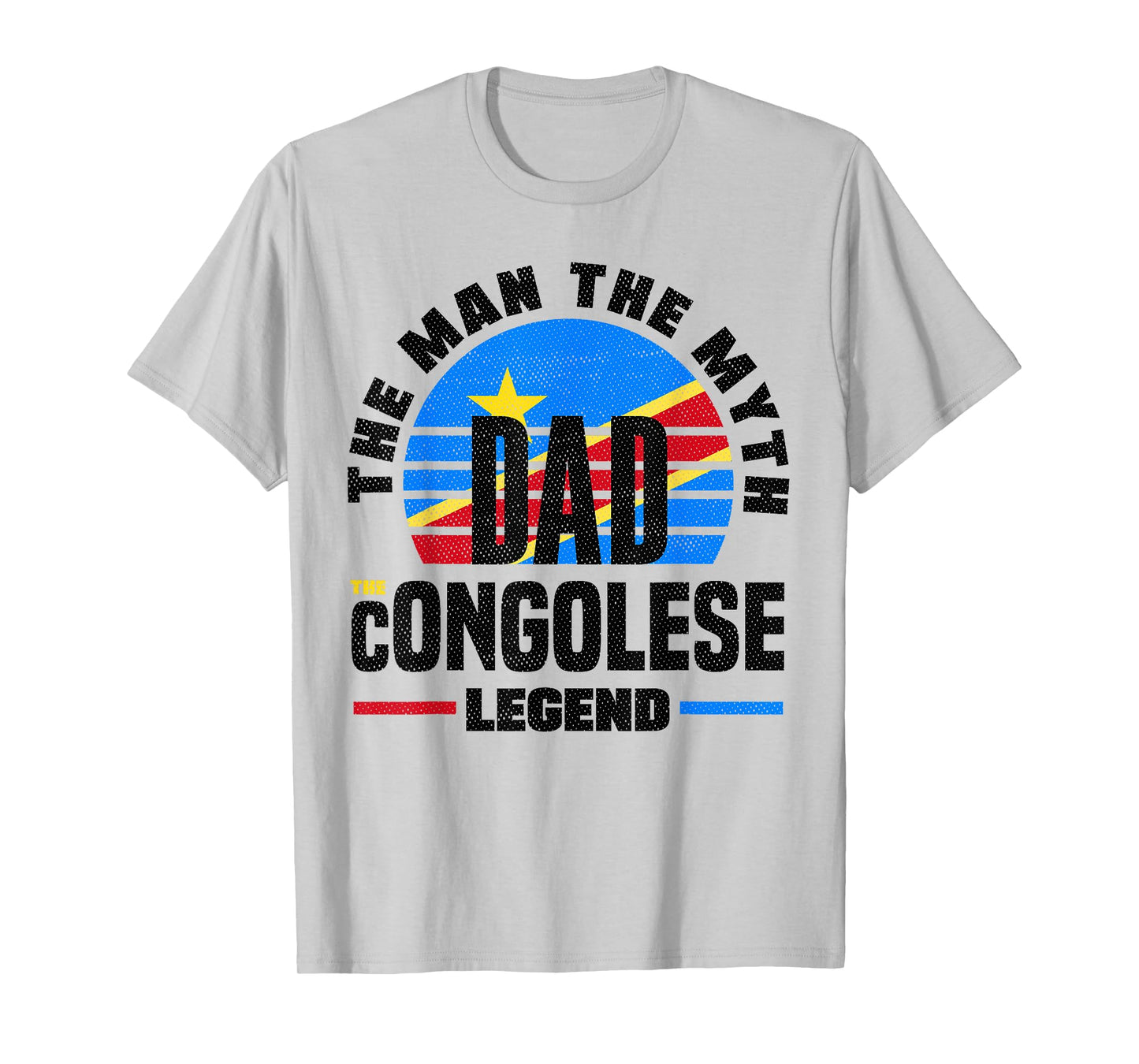 Congolese DR Congo Congolese Flag Fathers Day T-Shirt