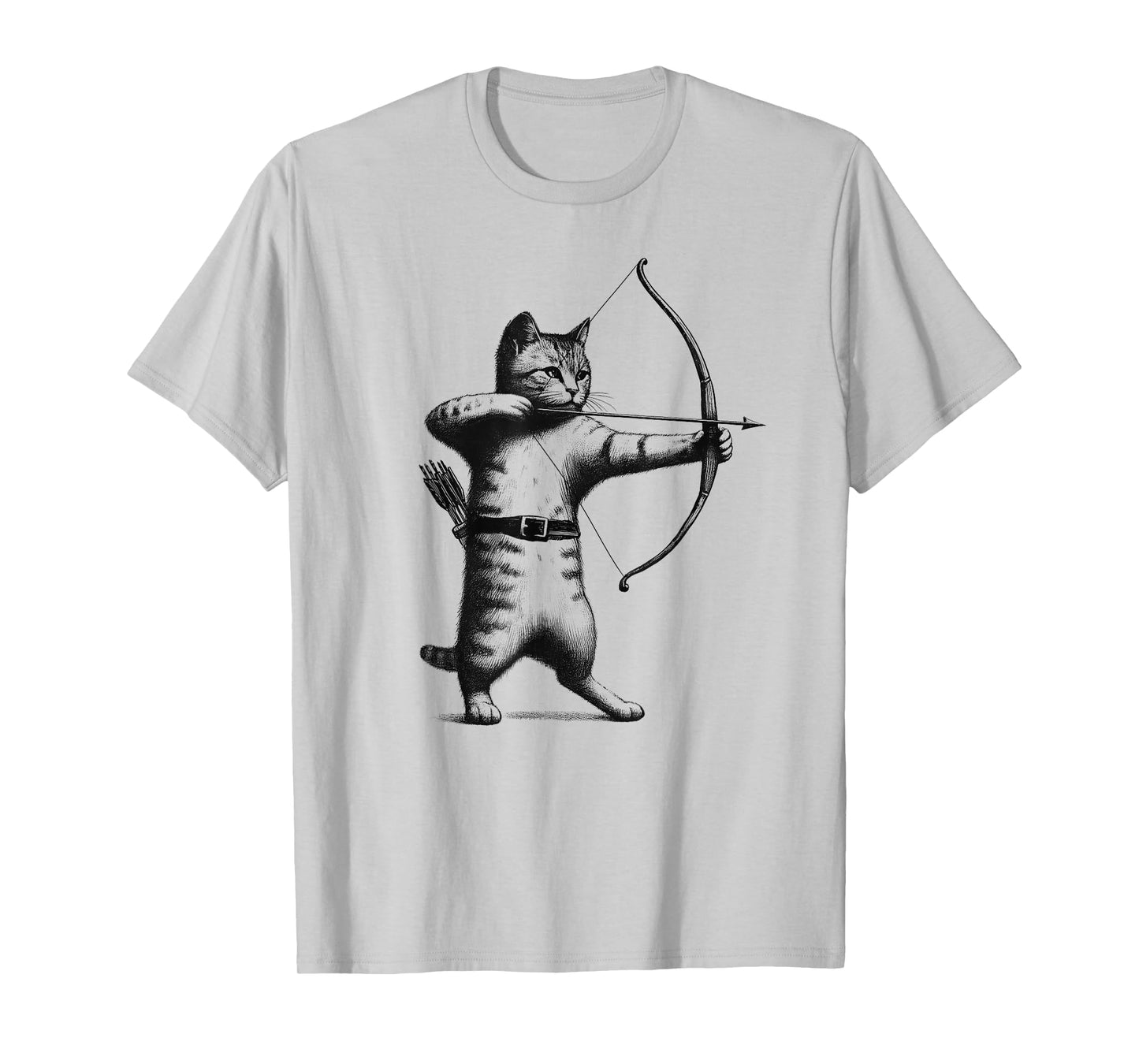 Vintage Archery Cat Kitten Lover Archery T-Shirt