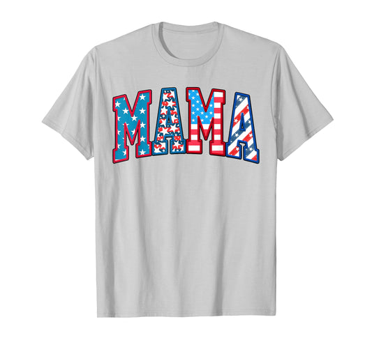 Mama Dada 4th of July American Family Matching Tees Mom Dad T-Shirt