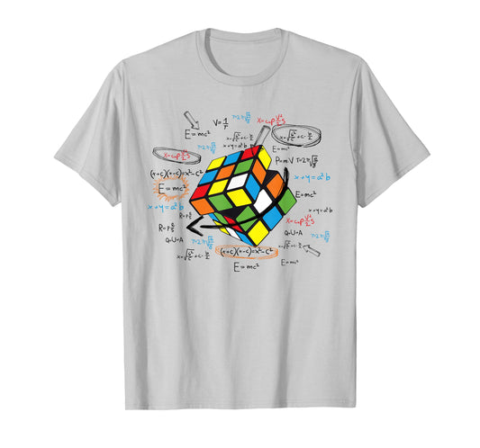 Cool Math Rubik Rubix Rubics Player Cube Math Lovers T-Shirt Small