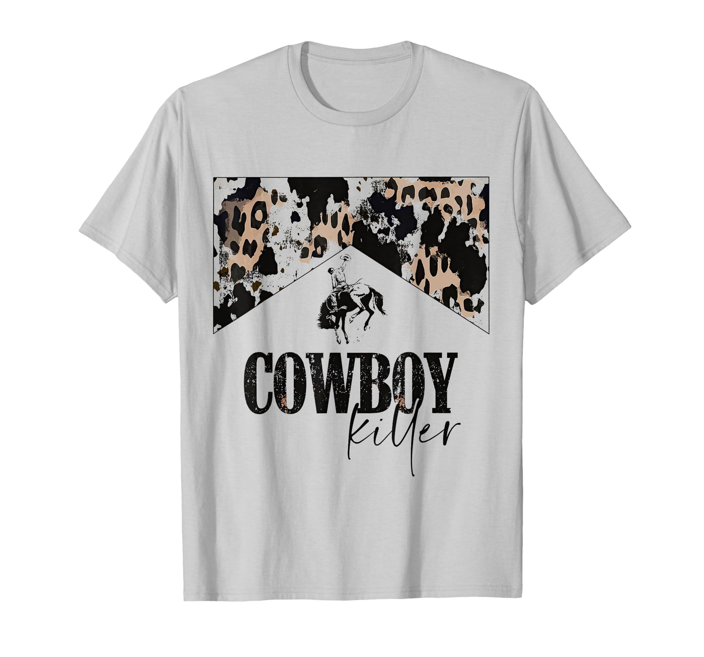 Cowboy Killer Western leopard country cowgirl vintage woman T-Shirt