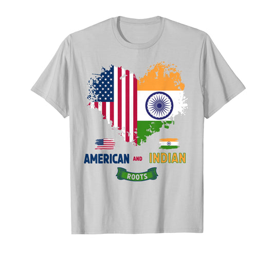 Indian American Roots Outfit Idea for Kids & India Flag T-Shirt