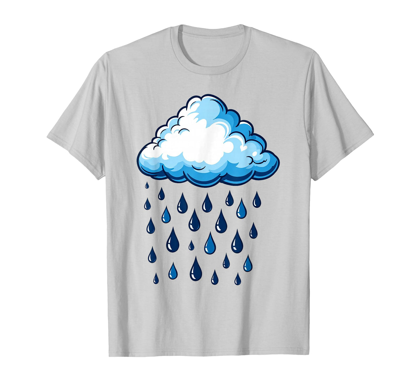 White Clouds Rain Drop Costume Christmas Halloween T-Shirt