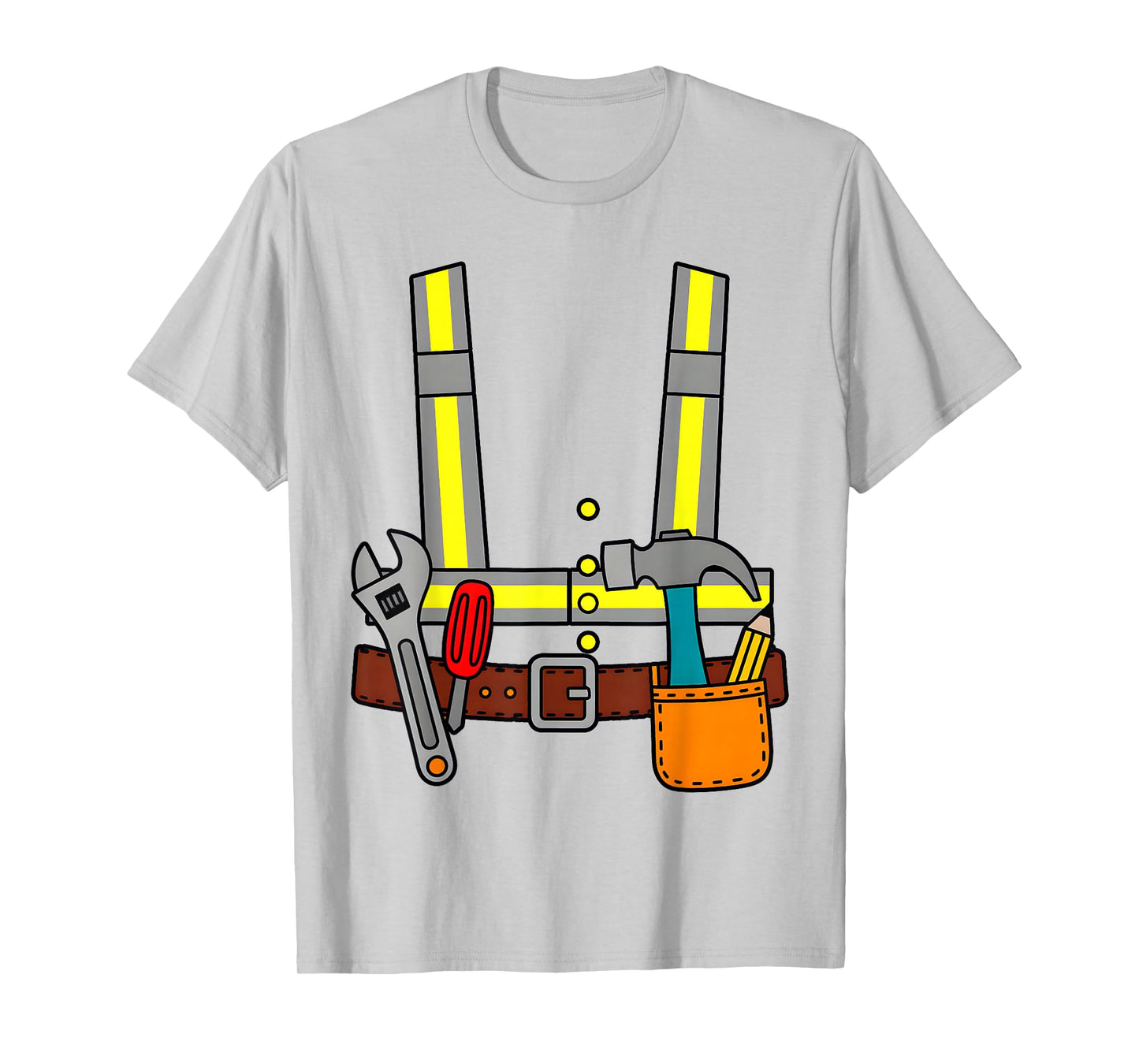 Construction Worker Halloween Costume for Boys Men Women T-Shirt