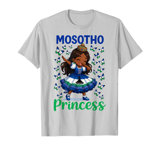 Mosotho Princess Dab Girl Lesotho Pride for Girls Kids T-Shirt