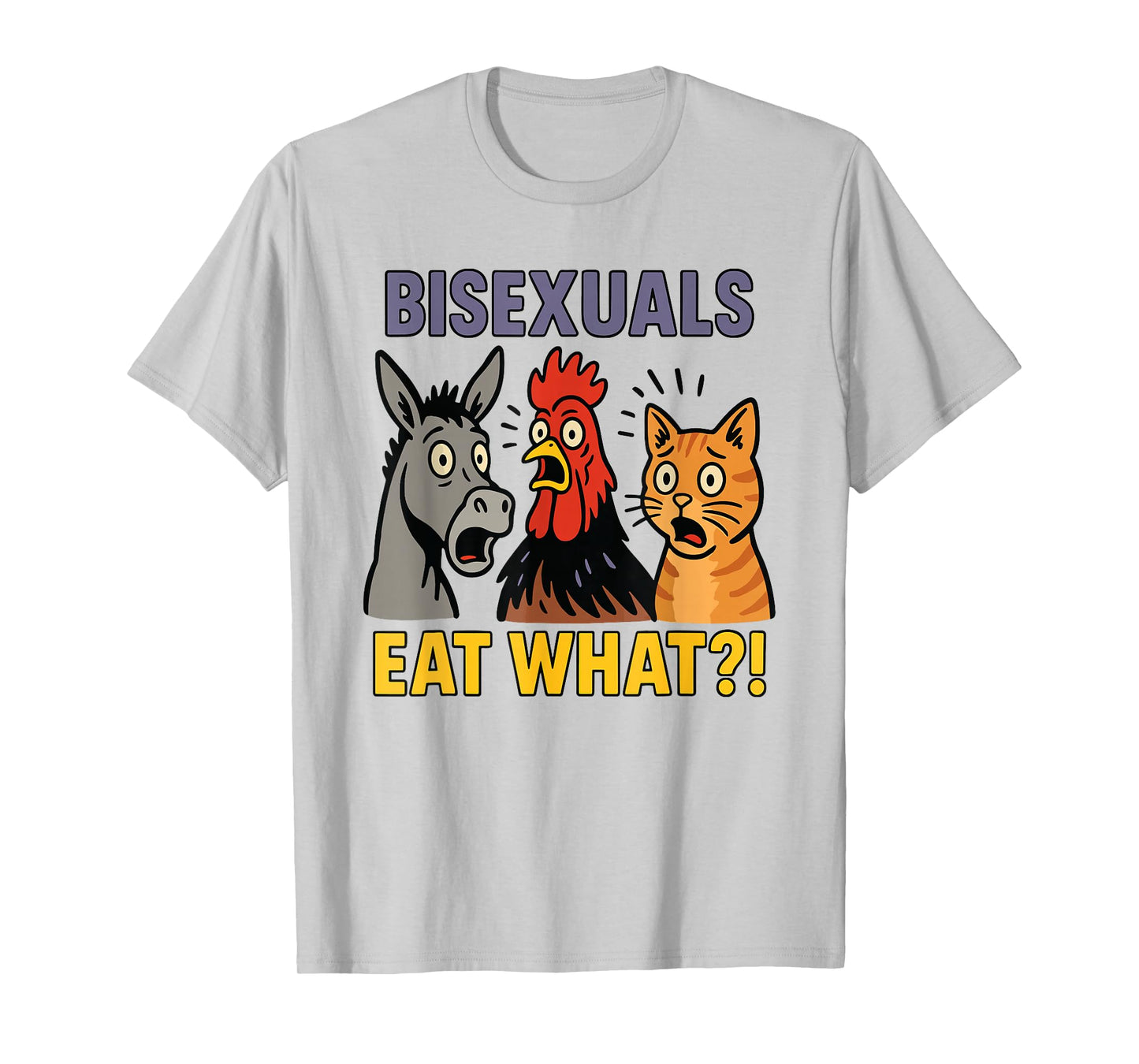 Groovy Bisexuals Funny Eat What Animals Pride LGBTQ T-Shirt