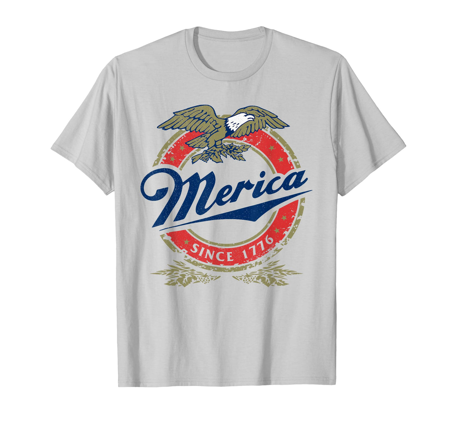 Retro Merica Eagle 4th of July Funny USA Men Women Kids T-Shirt