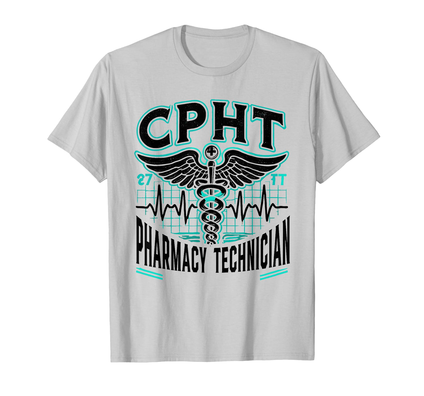 CPHT Pharmacy Technician Pharmacist Heartbeat T-Shirt